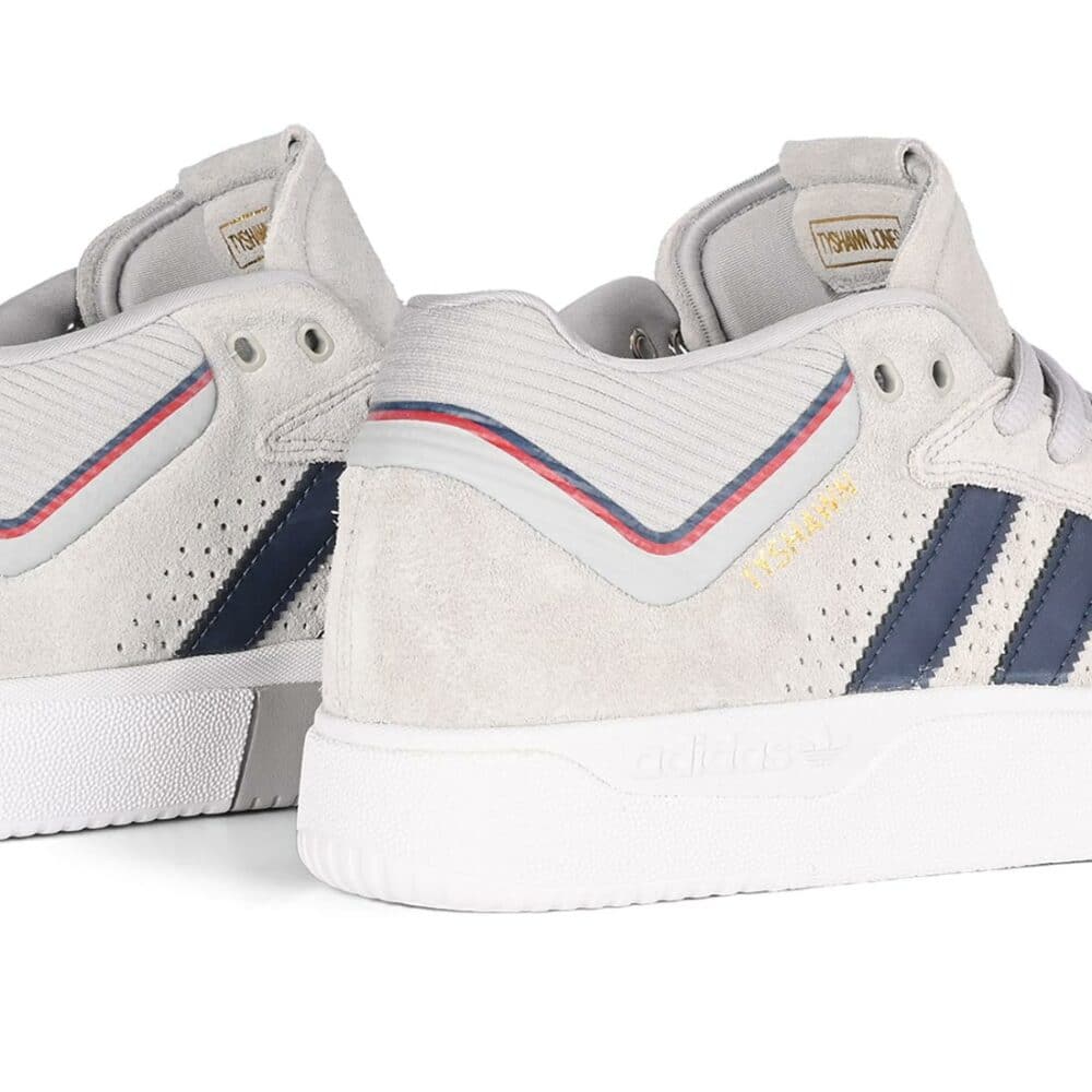 Adidas Tyshawn Skate Shoes - Grey/Collegiate Navy/Gold