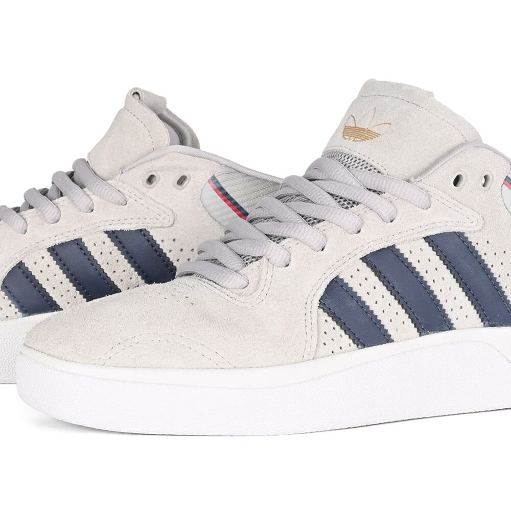 Adidas Tyshawn Skate Shoes - Grey/Collegiate Navy/Gold