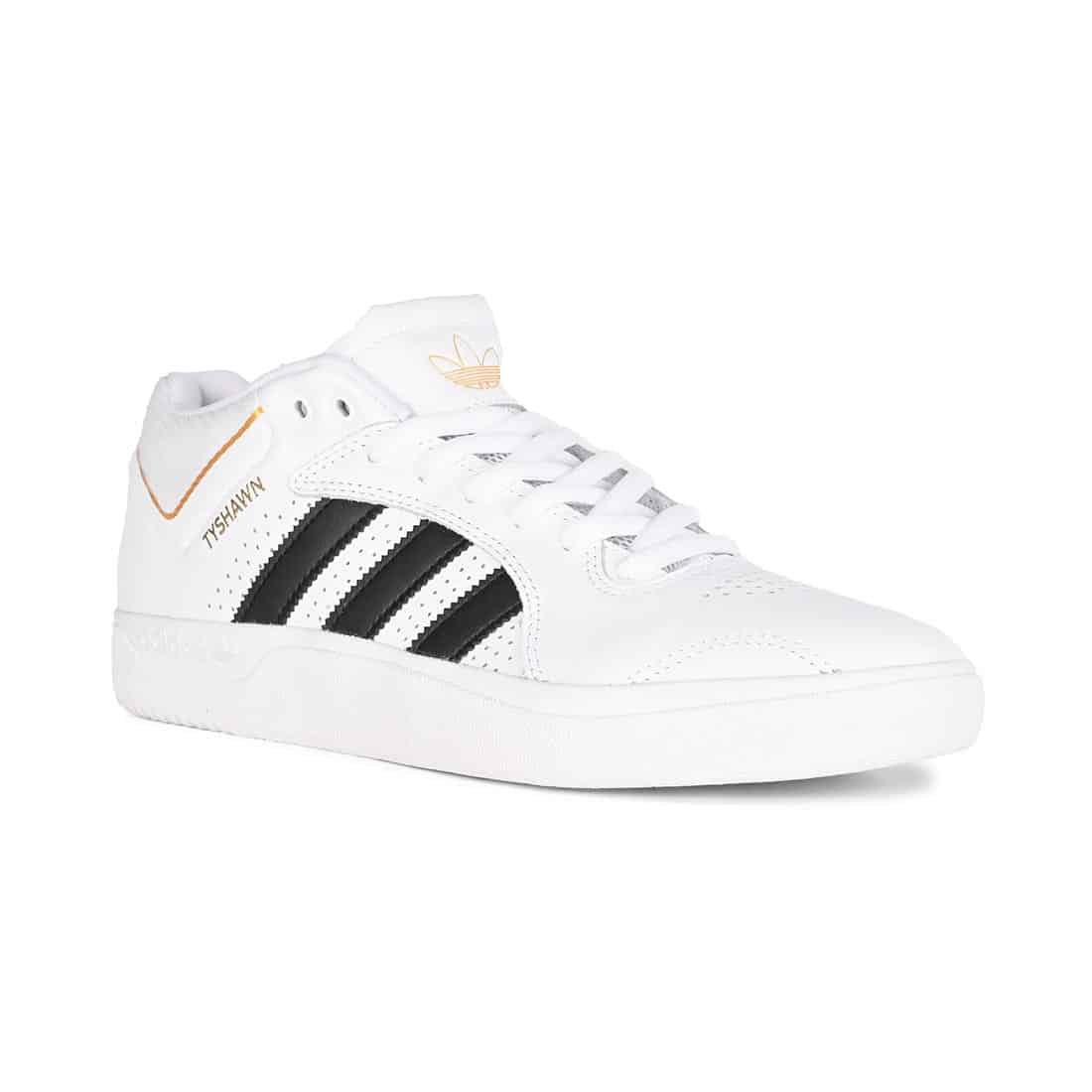 Adidas Tyshawn Skate Shoes White Core Black Gold