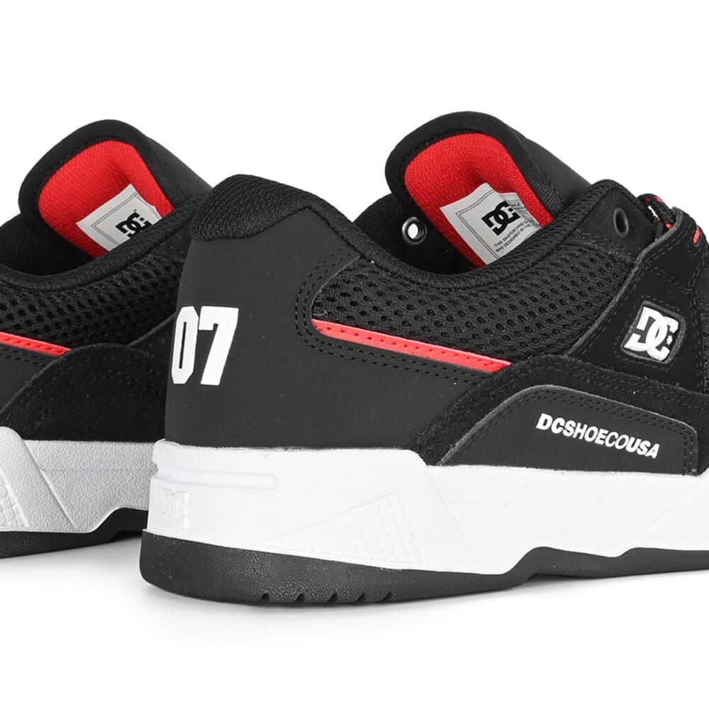DC Construct Skate Shoes - Black/Hot Coral
