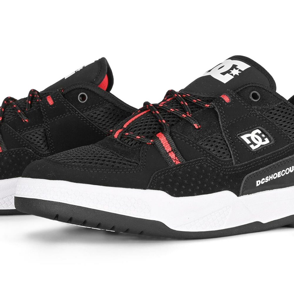 DC Construct Skate Shoes - Black/Hot Coral