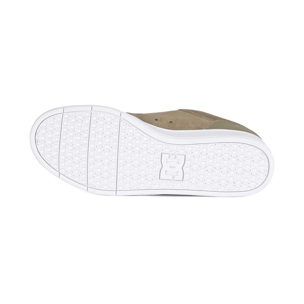 DC Crisis 2 Low Top Skate Shoes - Olive/White