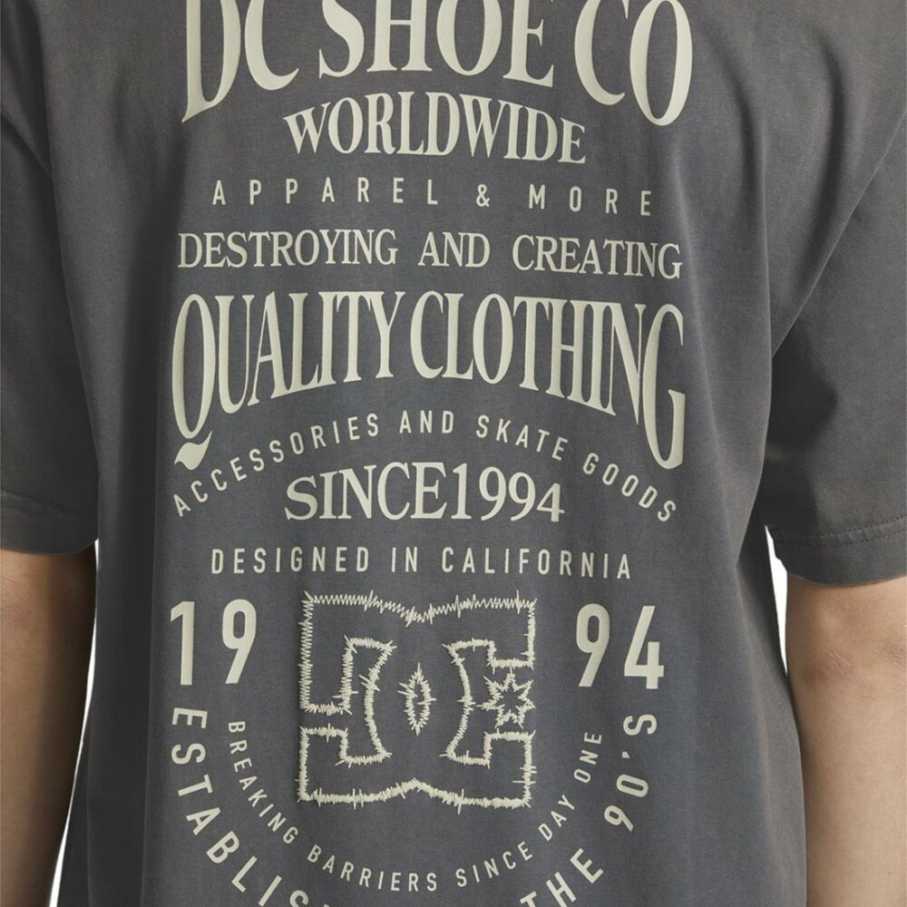 DC High Rise S/S T-Shirt - Stormy Weather Acid Wash