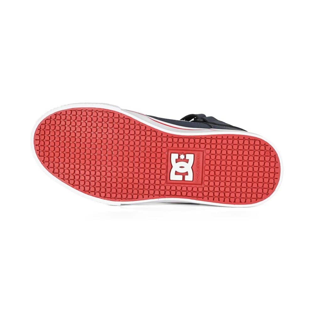 DC Pure High Top EV (Youth) Skate Shoes - Dc Navy/Athletic Red