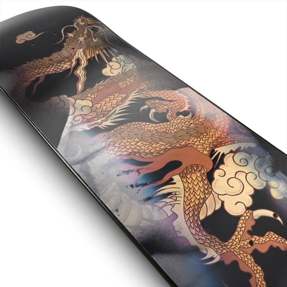 DGK Golden Dragon Lenticular 8.25" Skateboard Deck - Black