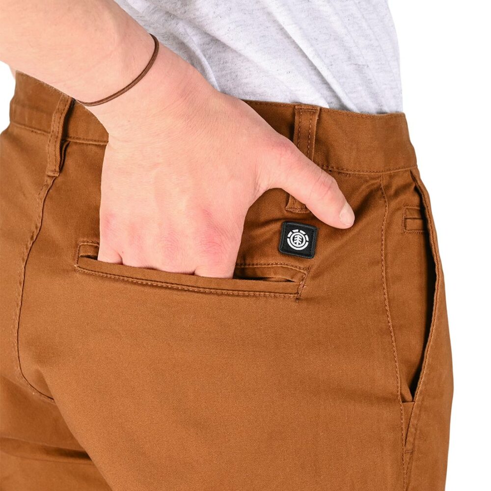 Element Howland Classic Chino Pants - Caramel Cafe