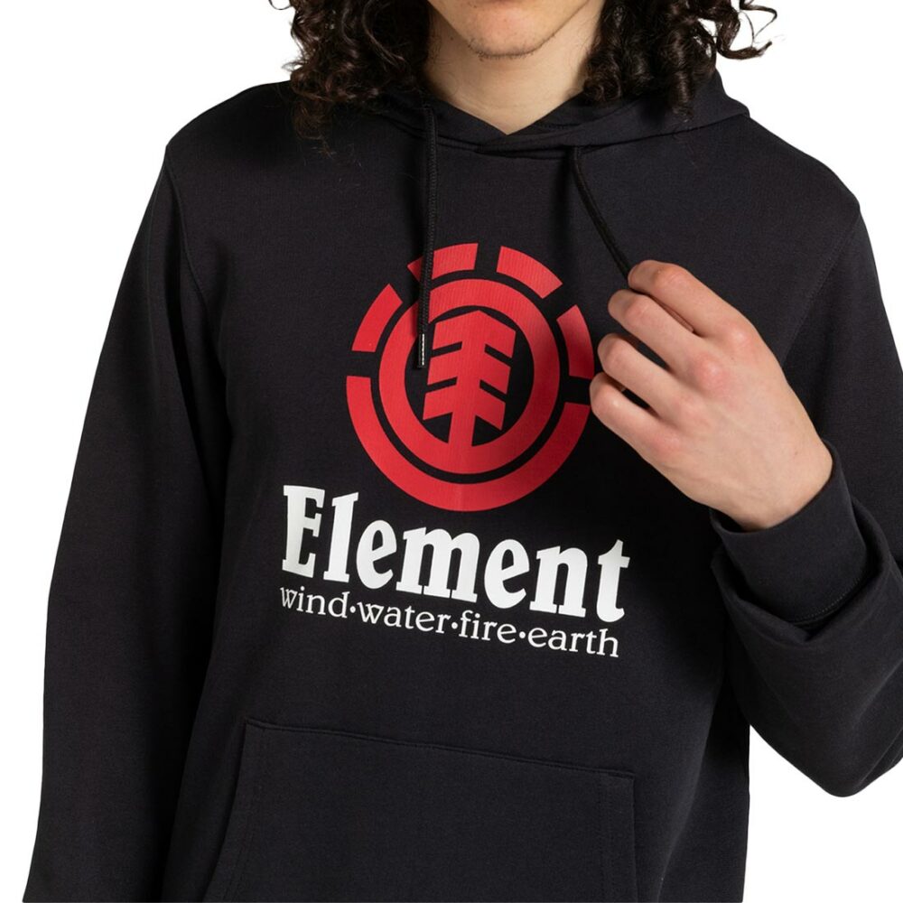 Element Vertical Pullover Hoodie - Flint Black (SP24)