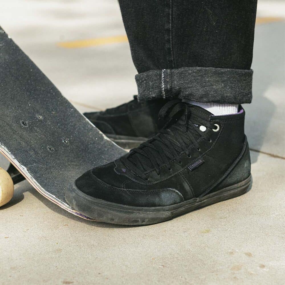 Emerica Winkowski High-Top Skate Shoes - Black/Black