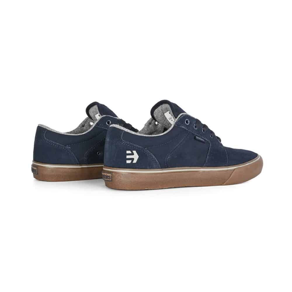 Etnies Barge LS Skate Shoes - Dark Blue/Gum