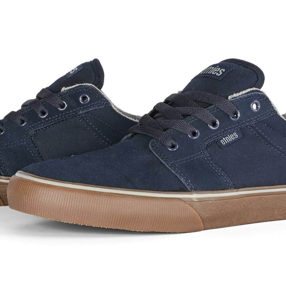 Etnies Barge LS Skate Shoes - Dark Blue/Gum