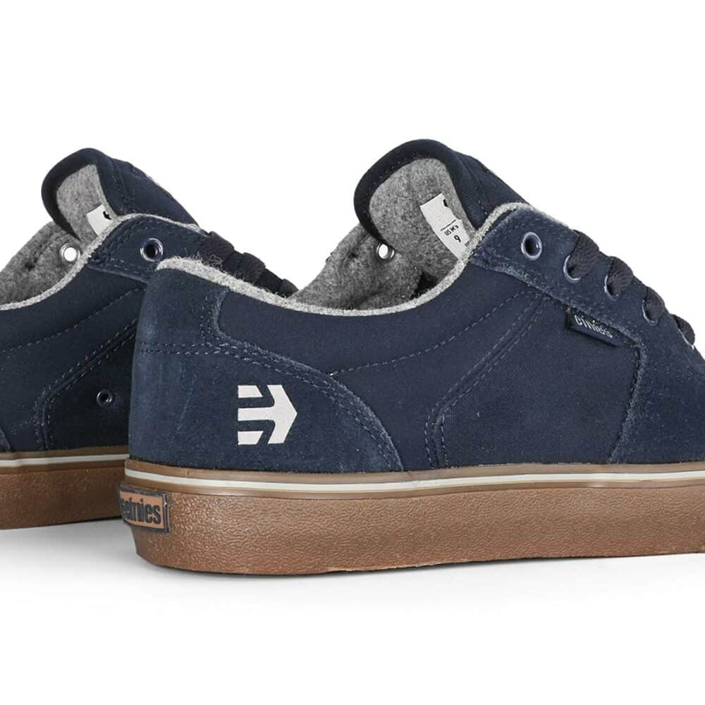 Etnies Barge LS Skate Shoes - Dark Blue/Gum
