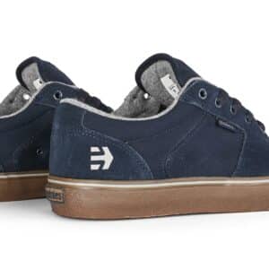 Etnies Barge LS Skate Shoes - Dark Blue/Gum