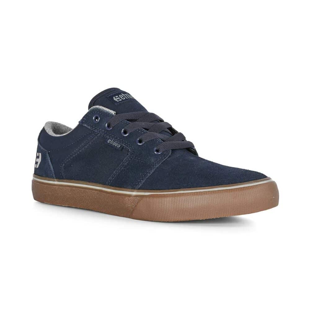 Etnies Barge LS Skate Shoes - Dark Blue/Gum