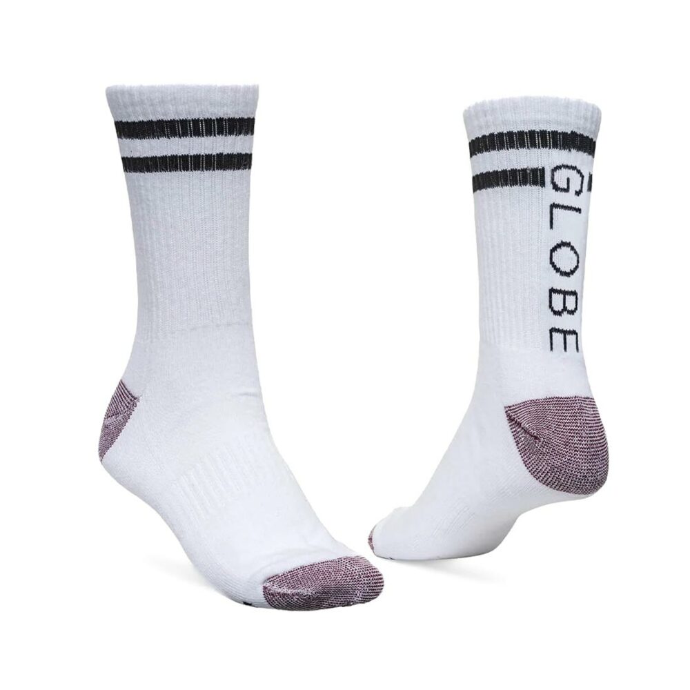 Globe Carter Crew Socks 5 Pack - White/Assorted