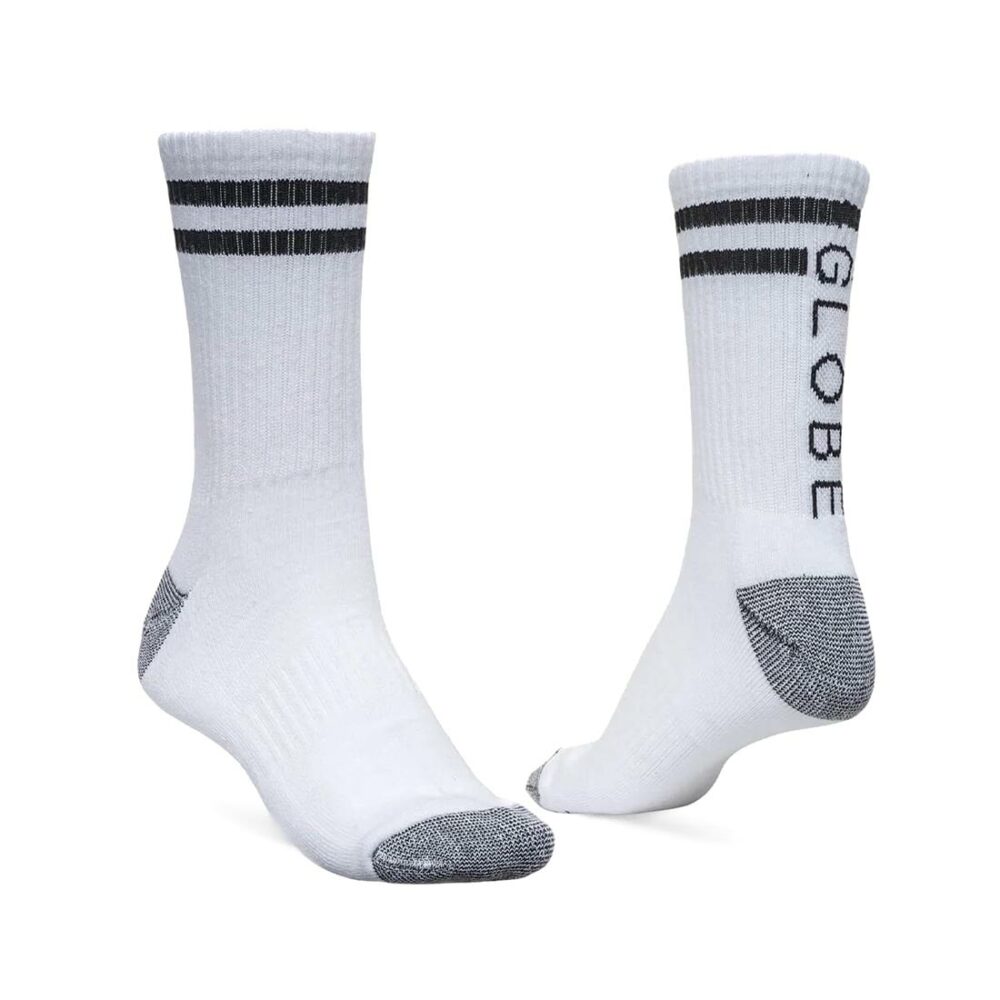 Globe Carter Crew Socks 5 Pack - White/Assorted