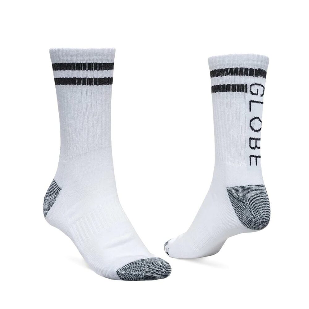 Globe Carter Crew Socks 5 Pack - White/Assorted