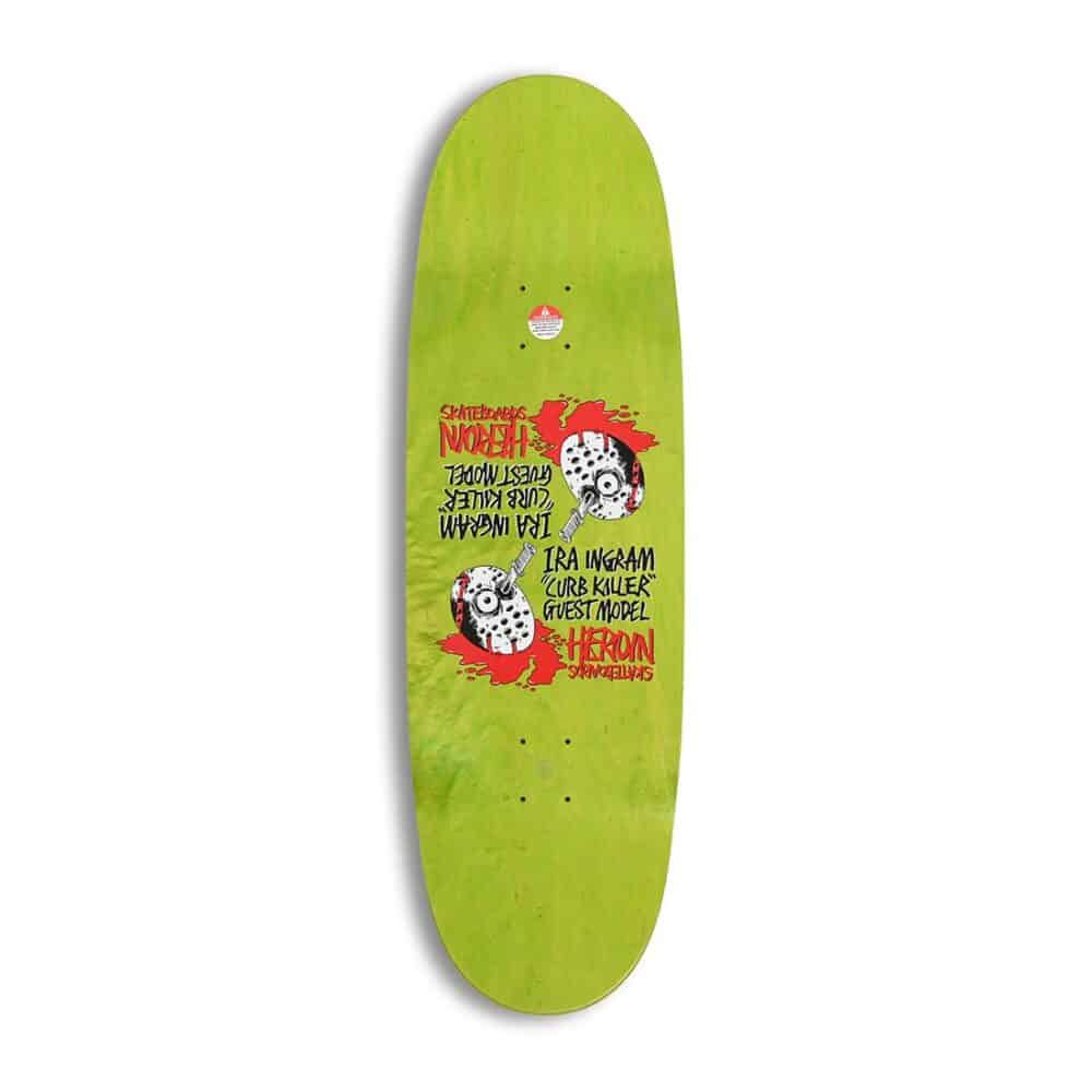 Heroin Skateboards Curb Killer 6 Egg 10" Deck