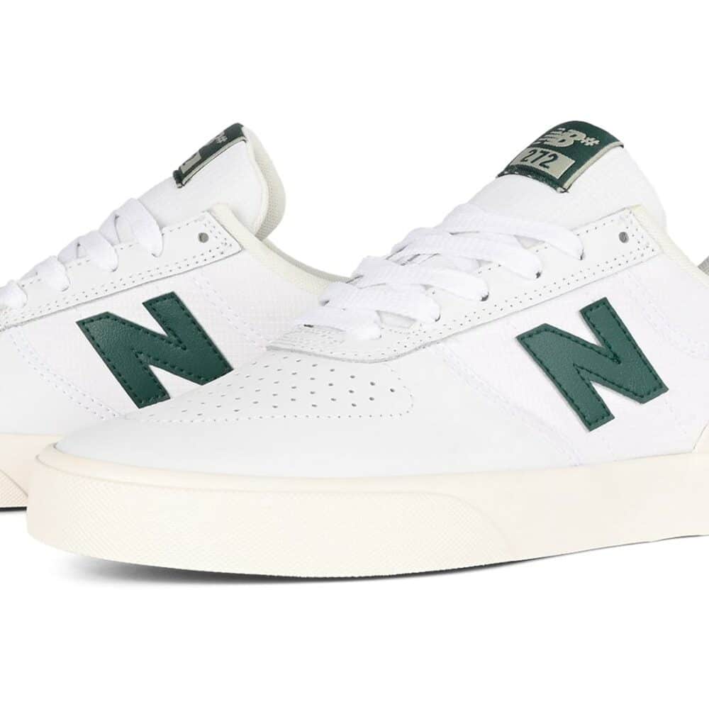 New Balance Numeric 272 Skate Shoes - White/Forest Green