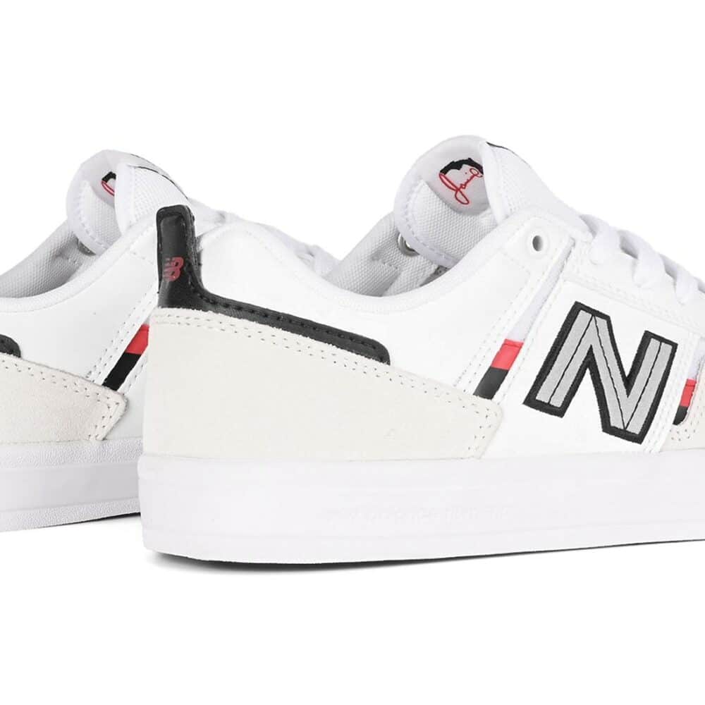New Balance Numeric 306 Jamie Foy Skate Shoes - White/Red