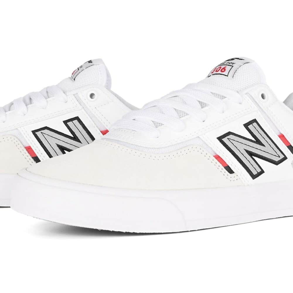 New Balance Numeric 306 Jamie Foy Skate Shoes - White/Red