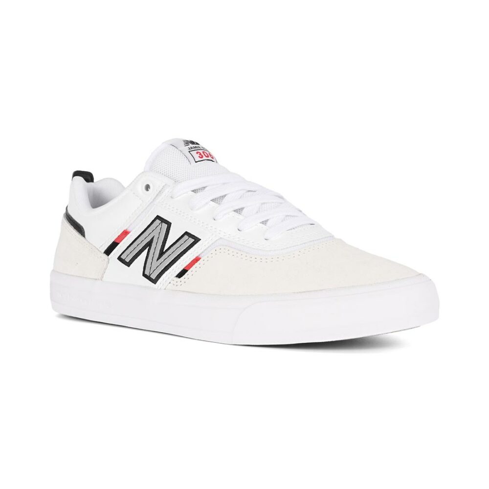 New Balance Numeric 306 Jamie Foy Skate Shoes - White/Red