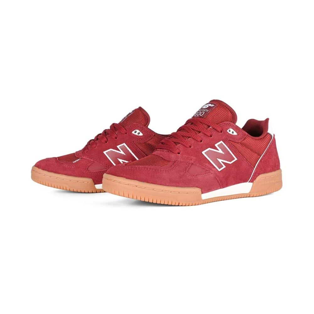 New Balance Numeric Tom Knox 600 Skate Shoes - Burgundy/White
