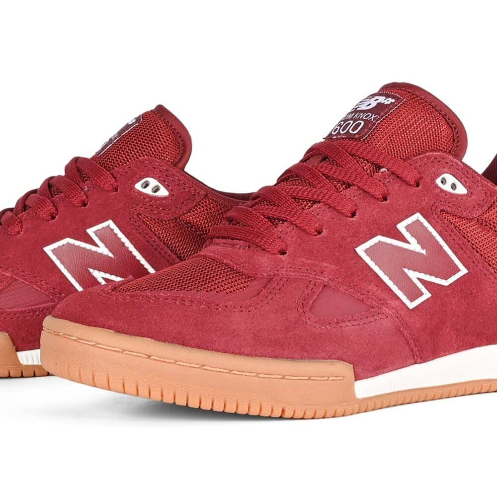 New Balance Numeric Tom Knox 600 Skate Shoes - Burgundy/White