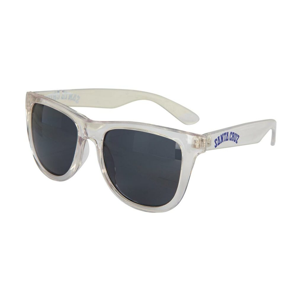 Santa Cruz Collegiate Strip Sunglasses - Clear