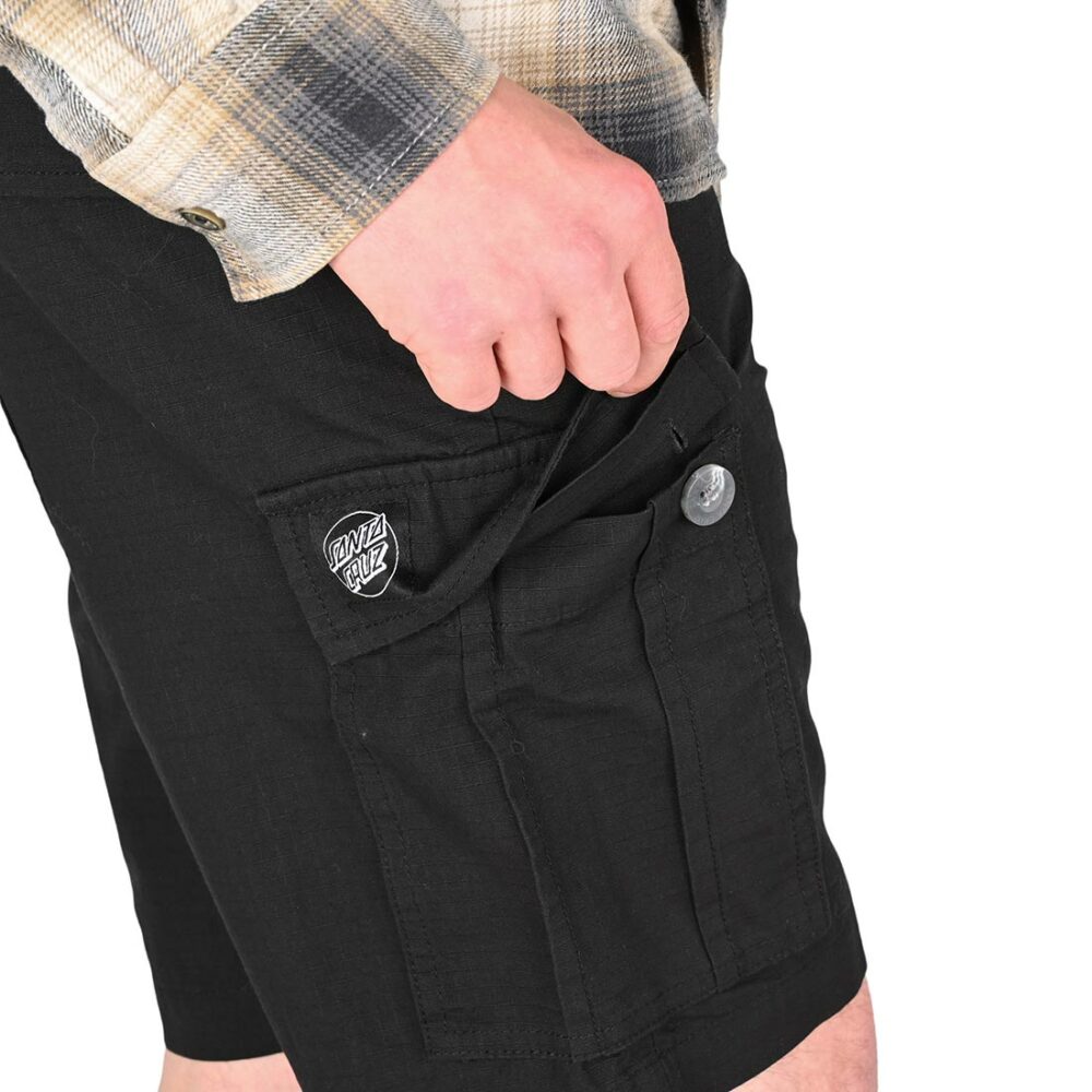 Santa Cruz Gauntlet Cargo Shorts - Black
