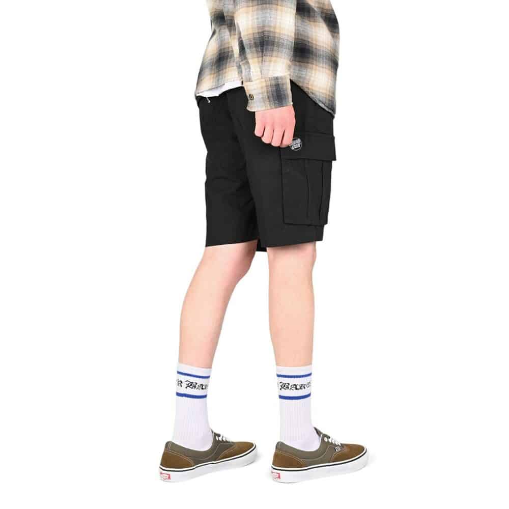 Santa Cruz Gauntlet Cargo Shorts - Black