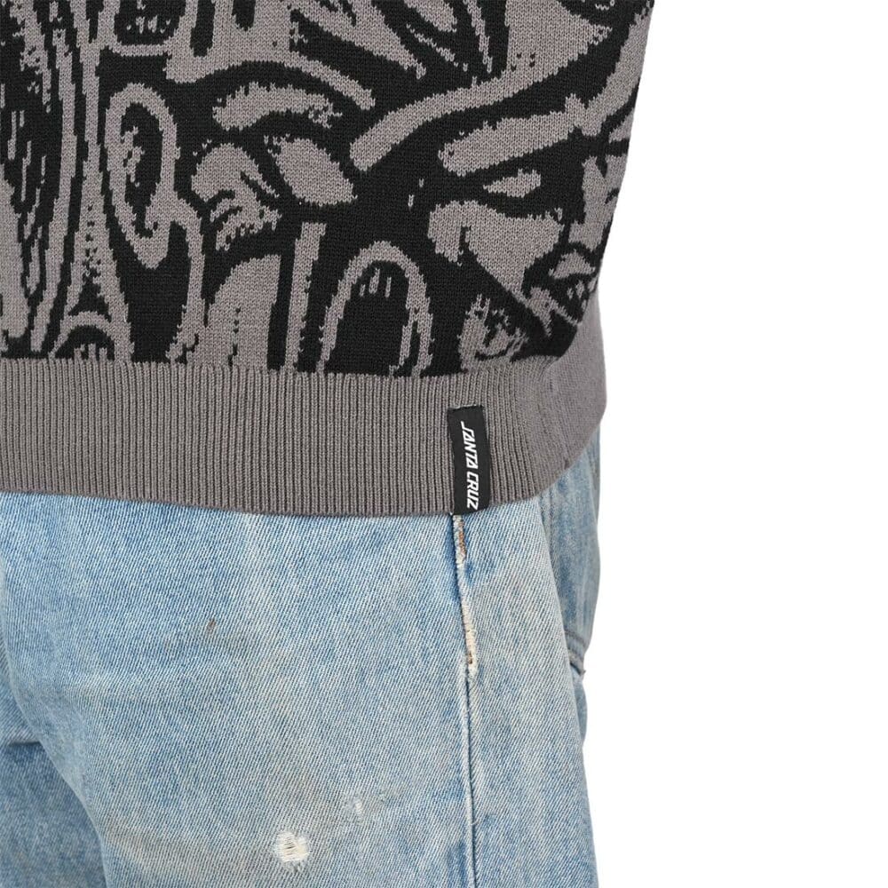 Santa Cruz Knox Faces Knitted Jumper - Grey