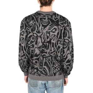 Santa Cruz Knox Faces Knitted Jumper - Grey