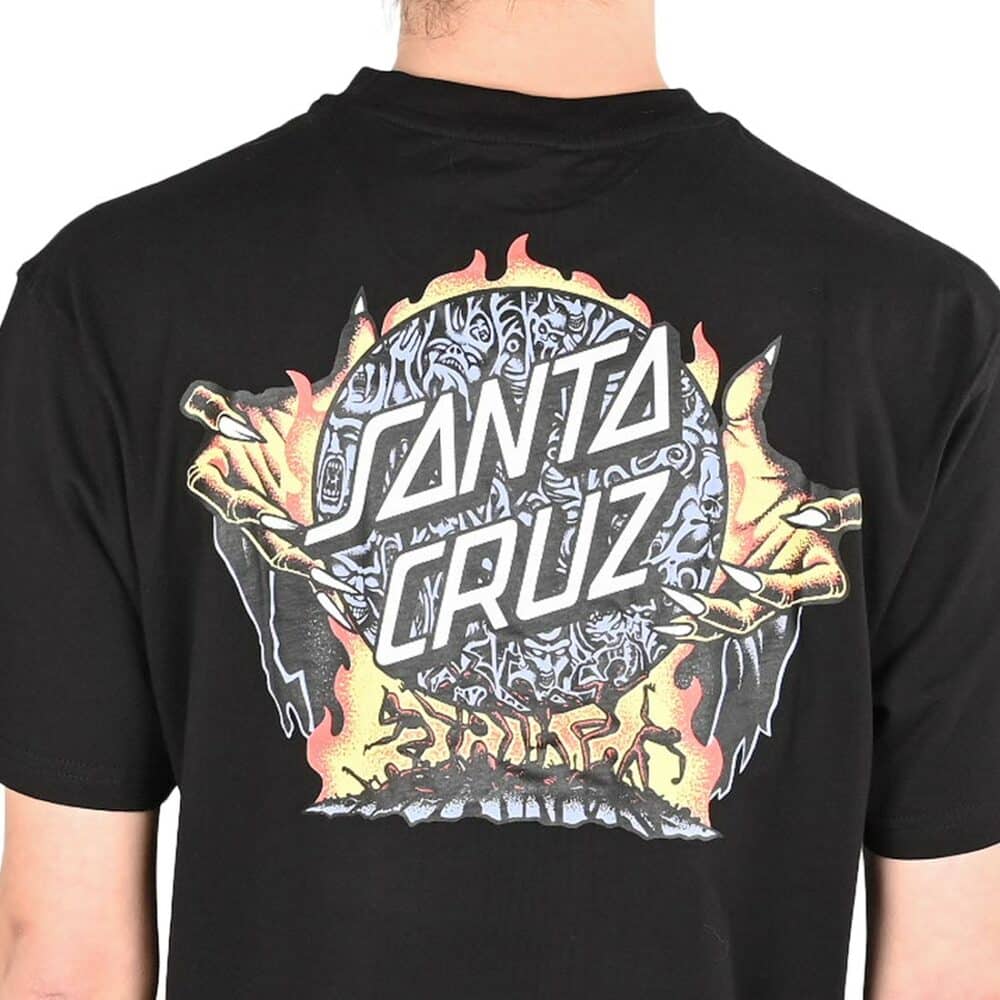 Santa Cruz Knox Firepit Dot S/S T-Shirt - Black