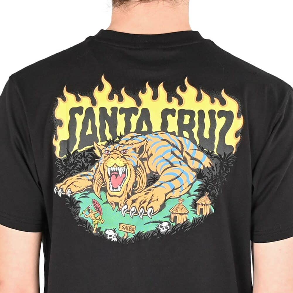 Santa Cruz Salba Tiger Redux S/S T-Shirt - Black