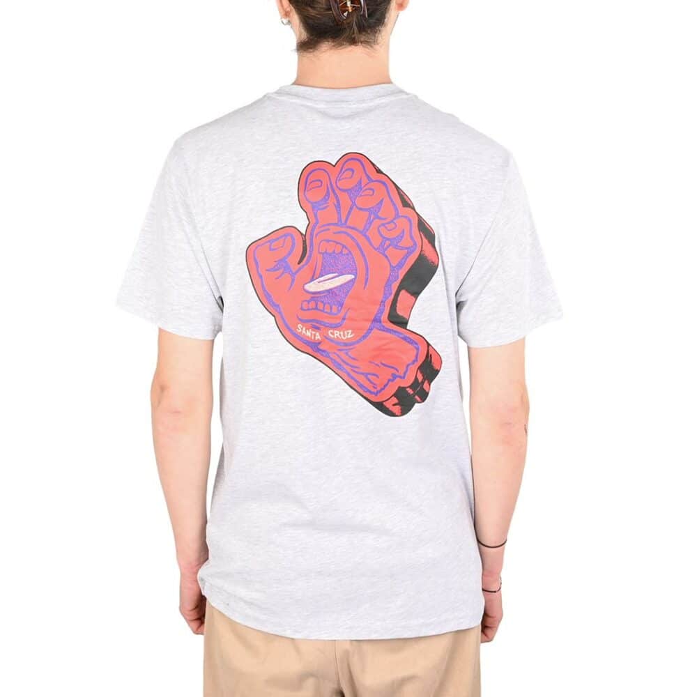 Santa Cruz Screaming Foam Hand S/S T-Shirt - Athletic Heather