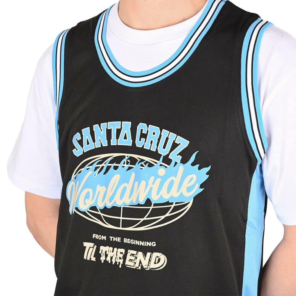 Santa Cruz TTE Worldwide Front Mesh Vest - Black