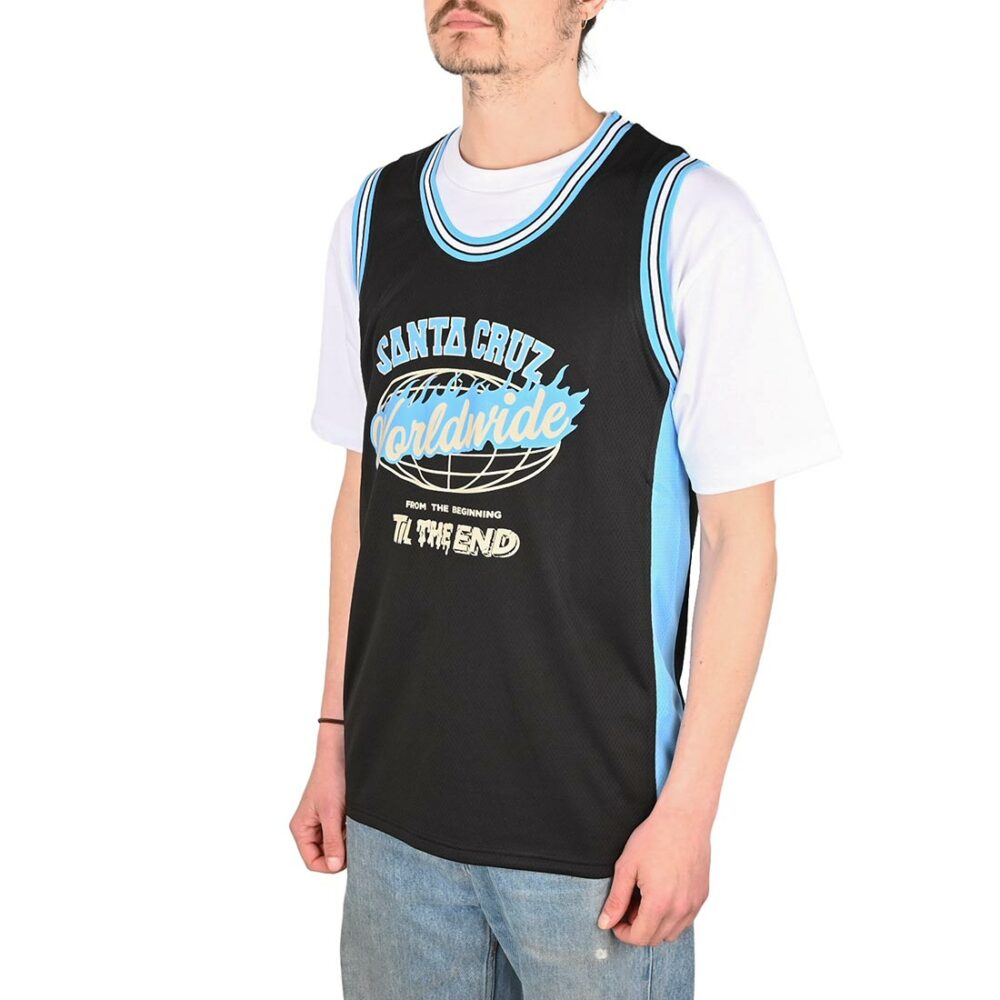 Santa Cruz TTE Worldwide Front Mesh Vest - Black