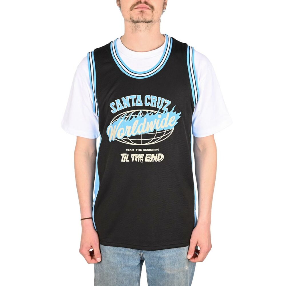 Santa Cruz TTE Worldwide Front Mesh Vest - Black
