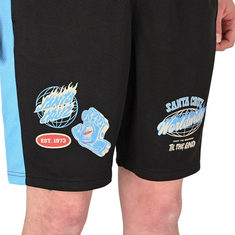 Santa Cruz Opus Dot Mesh Shorts - Blue