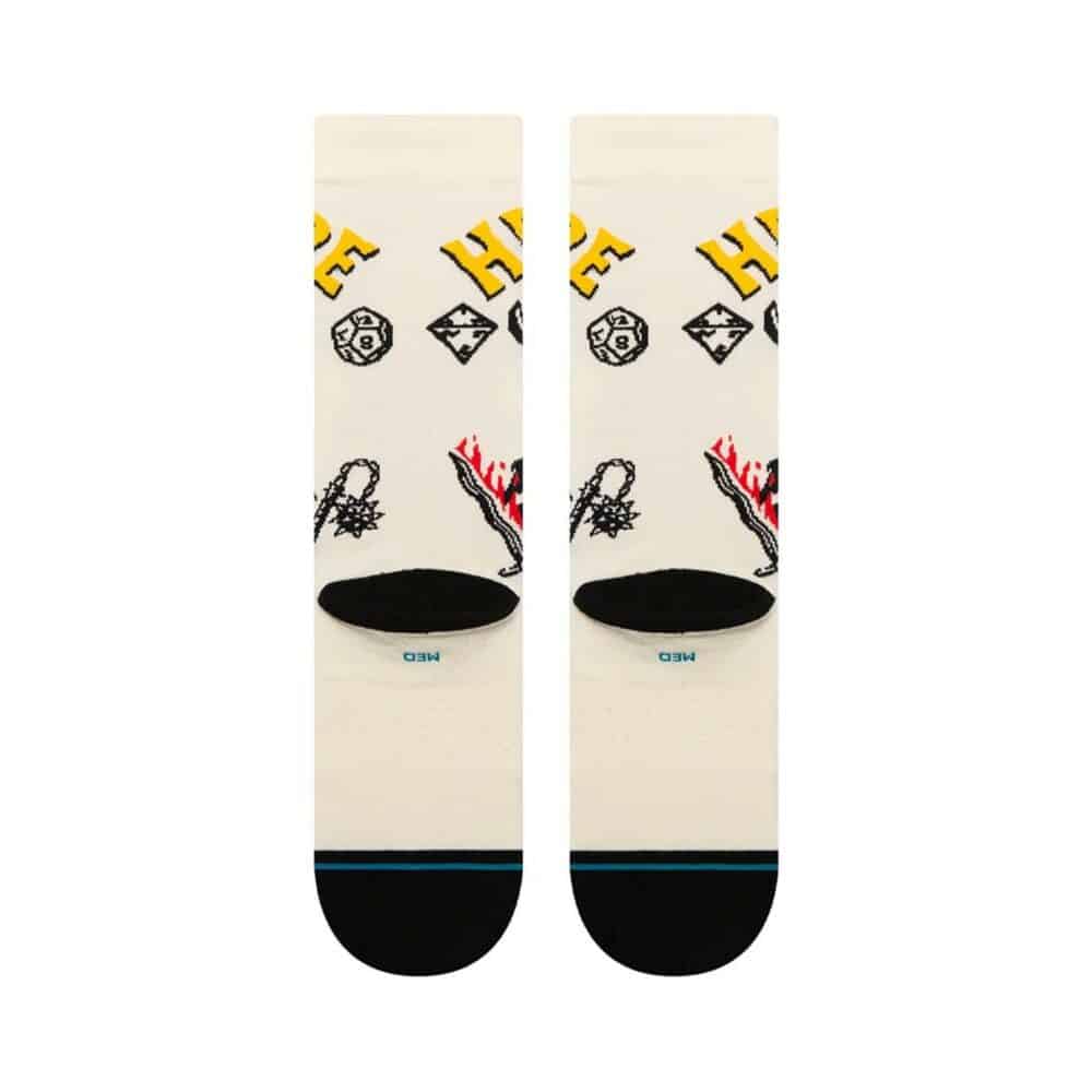 Stance Hellfire Crew Socks - Vintage White