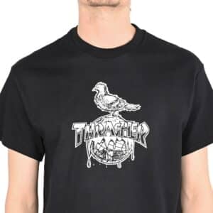 Thrasher x Anti Hero Cover The Earth S/S T-Shirt - Black