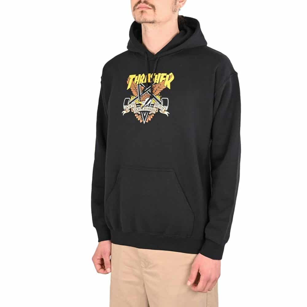 Thrasher x Anti Hero Eaglegram Pullover Hoodie - Black