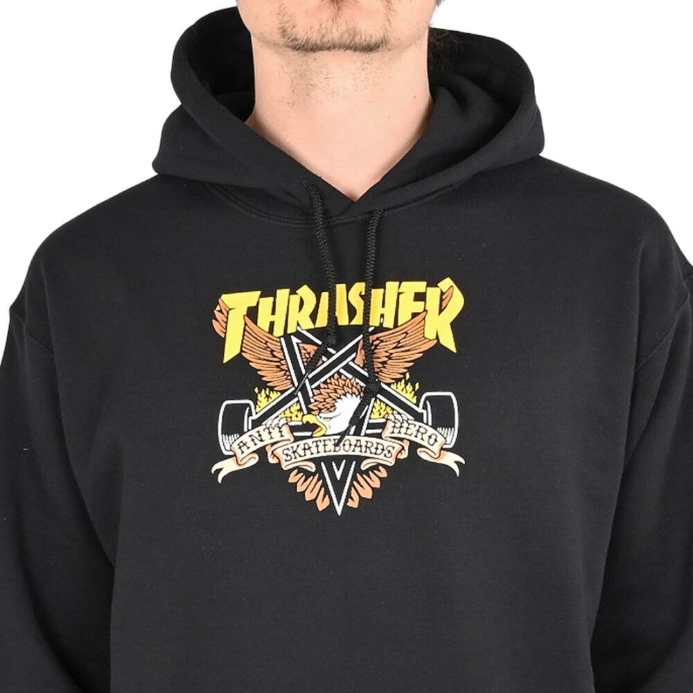 Thrasher x Anti Hero Eaglegram Pullover Hoodie - Black