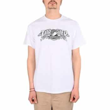 Thrasher x Anti Hero Mag Banner S/S T-Shirt - White