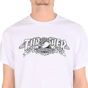 Thrasher x Anti Hero Mag Banner S/S T-Shirt - White