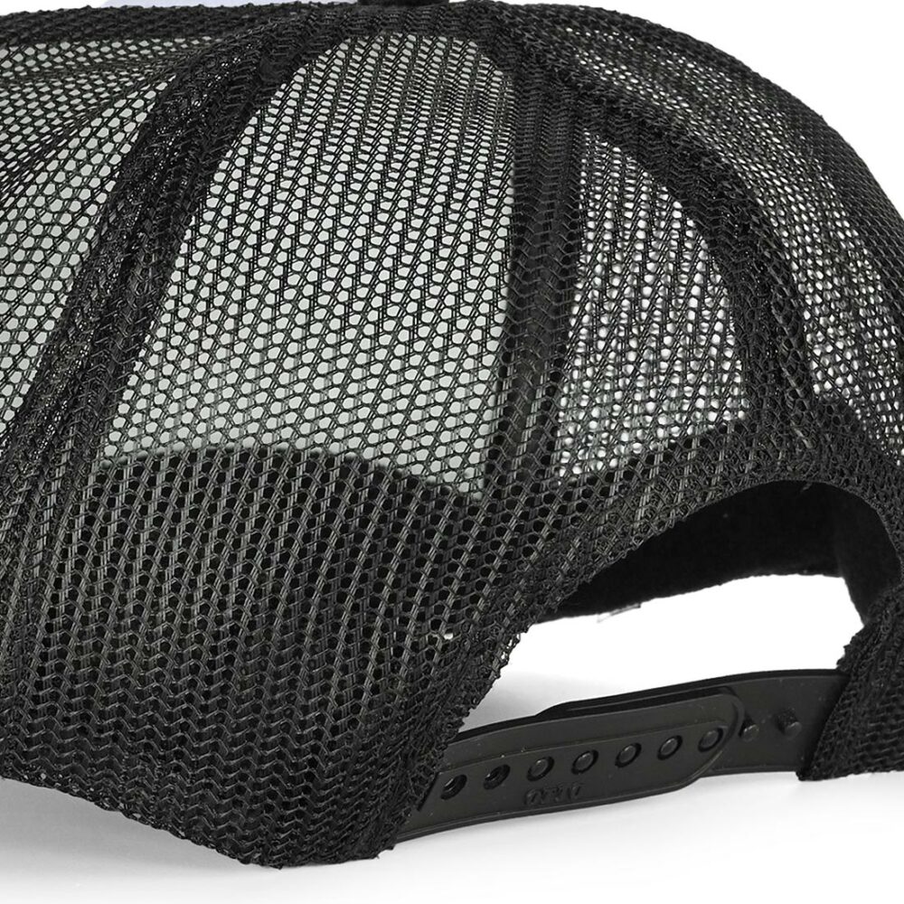 Thrasher x Anti Hero Mag Banner Trucker Cap - Black/Black/White