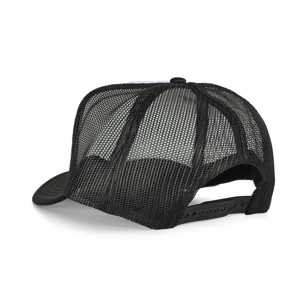 Thrasher x Anti Hero Mag Banner Trucker Cap - Black/Black/White