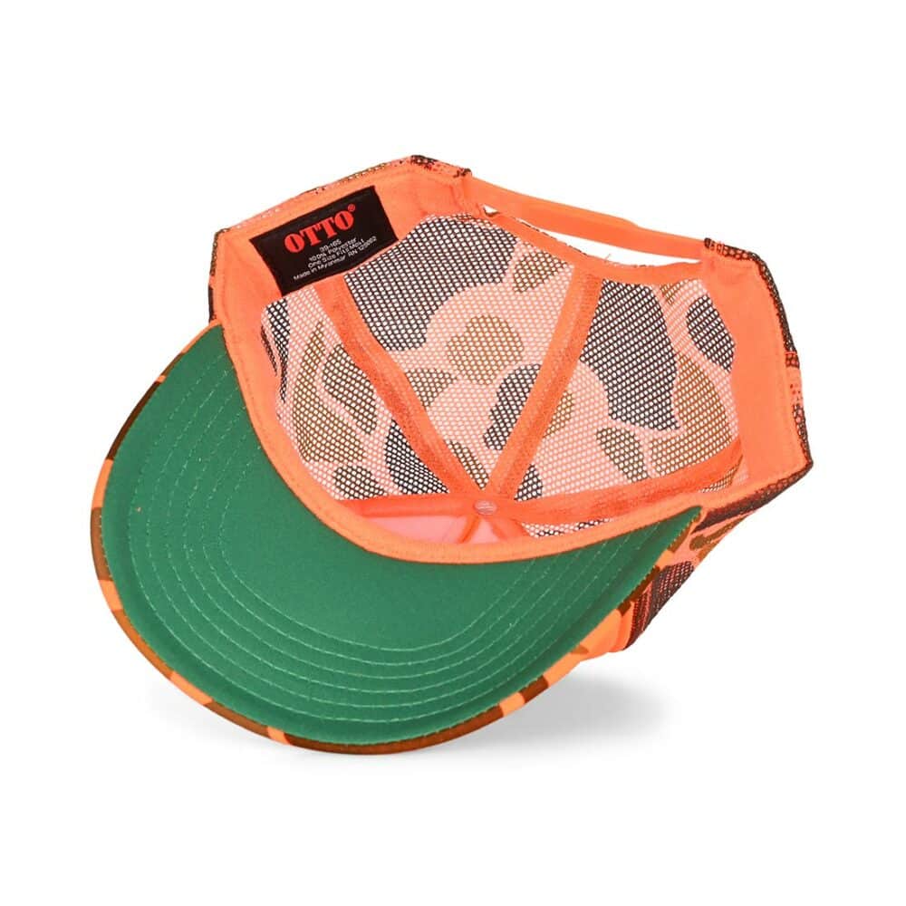 Thrasher x Anti Hero Mag Banner Trucker Cap - Orange Camo
