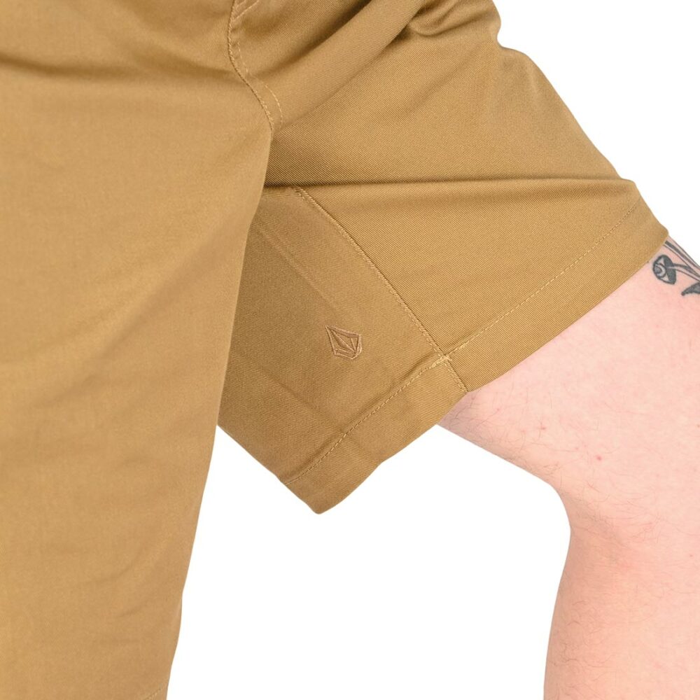 Volcom Frickin Elasticated Waist 19" Shorts - Dark Khaki