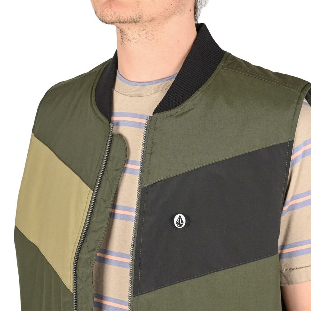 Volcom Prysmer Vest Gilet - Squadron Green